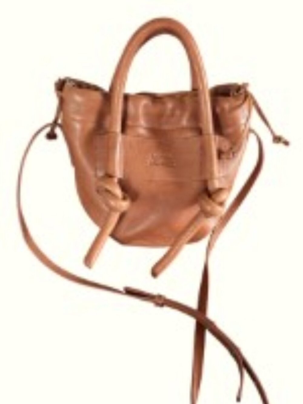 Meche Mendez Brown Leather Bag